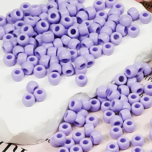 Miniatura 34 de 1000 cuentas de pony negras de 0.236 x 0.32 pulgadas para pulseras, trenzas de pelo y manualidades de bricolaje, solo para uso en manualidades