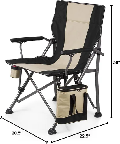 Miniatura 2 de Picnic TIME NFL Unisex-Adult NFL Outlander Folding Camping Chair with Cooler, Heavy Duty Beach Chair