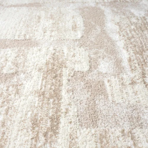Miniatura 6 de Abani Alfombra color crema para sala de estar, dormitorio, patrón de bloques, 8 x 10 pies, duradera y fácil de limpiar