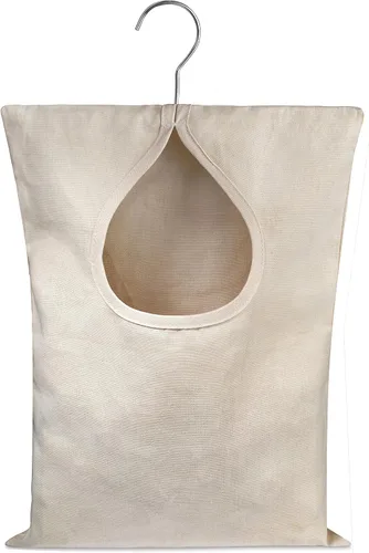 Handy Laundry Bolsa para Pinzas de Ropa - 11" x 15" - Capacidad para 100 Pinzas de Ropa de Tamaño Mediano, Material de Lona Duradero, Gancho para