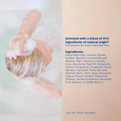 Miniatura 7 de Mustela Baño de burbujas multisensorial para bebés con aguacate natural, fórmula biodegradable, 6.76 onzas, el embalaje puede variar