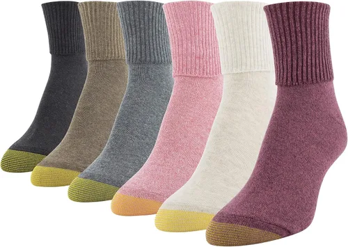 Miniatura 33 de GOLDTOE Calcetines clásicos para mujer, multipares