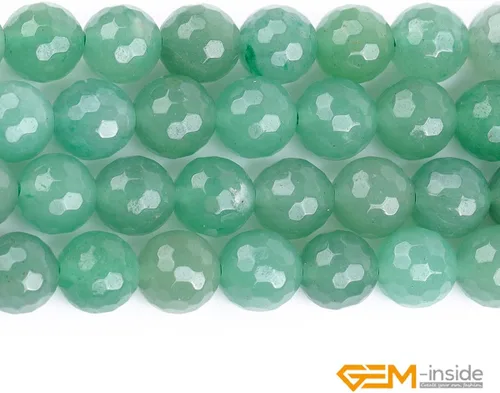 Miniatura 4 de GEM-Inside - Aventurina redonda de 0.394 in de 15 pulgadas para hacer joyas, pulseras, collares, gemas redondas, cuentas sueltas, accesorios