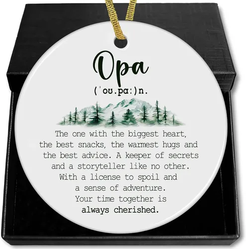 Miniatura 8 de Gigi Definition - Adornos de cerámica de Navidad para el Día de la Madre, regalos para mujeres Gigi, abuela de nietos, nieto, nieta, adornos