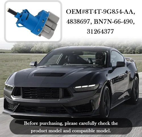 Miniatura 5 de Interruptor de luz de freno de automóvil OEM 4838697, interruptor de freno de 4 pines compatible con Mercury/Ford/Mazda/Lincoln, accesorios