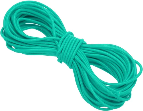 Miniatura 100 de PATIKIL Cuerda elástica elástica de 109 yardas (328.1 ft), cuerda elástica pesada de 0.059 in, albaricoque para manualidades, correas de gancho