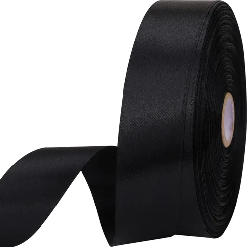 Miniatura 24 de Cinta de satén dorada de 1 pulgada de 50 yardas para envolver regalos, bodas, manualidades, Navidad, Pascua, flores, cabello, decoraciones de Dorado