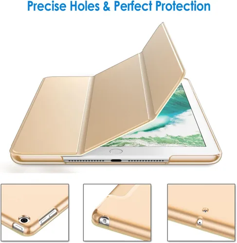 Miniatura 3 de JETech - Funda para iPad (9.7 pulgadas/24.64 cm, modelo 2018/2017, 6ª/5ª generación), funda inteligente con activación/suspención automática (Beige)