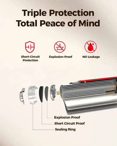 Miniatura 5 de BEVIGOR Paquete de 4 baterías AA de litio de larga duración, 1.5 V, 3000 mAh, baterías de litio de 20 años de vida útil, no recargables