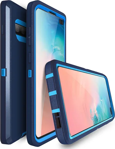 Miniatura 3 de MXX Funda Defender resistente, compatible con Galaxy S10 Plus Full Armor Body Cover a prueba de golpes, parachoques integrado 3 en 1 capas híbridas