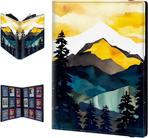 Miniatura 38 de Carpeta para tarjetas de intercambio, 9 bolsillos para tarjetas intercambiables, 360 bolsillos de doble cara, funda para tarjetas de tamaño Mujeres
