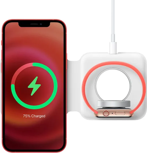 Miniatura 5 de Apple MagSafe Duo - Cargador inalámbrico con capacidad de carga rápida, cargador de pared tipo C, compatible con iPhone, AirPods y Watch