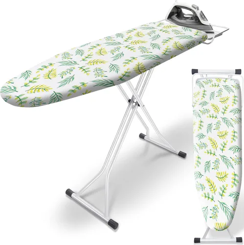 Miniatura 13 de SheeChung Tabla de Planchar Pequeña de Mesa 32" L x 12" A, Tabla de Planchar Plegable con Descanso para Plancha, Base de Metal de Malla, Funda