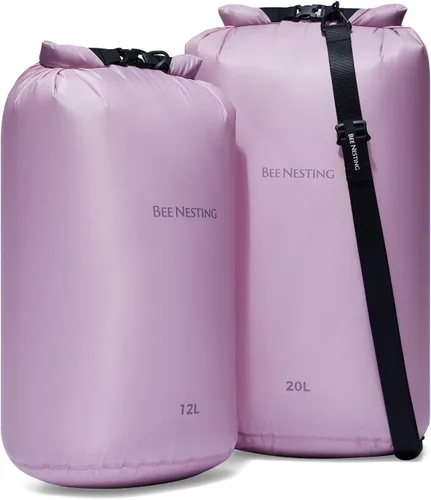 Miniatura 55 de Bee Nesting Juego de bolsas secas ultraligeras para mochileros, saco seco impermeable para camping, senderismo, motocicleta, saco de cosas ligeras