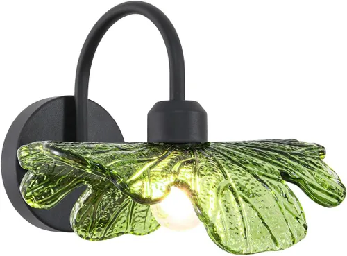 Lámpara de Tocador Negra Mate para Baño Aplique de Pared 1-Luz Aplique de Pared Vintage Luces de Aplique de Pared Lámpara de Pared con Pantalla de