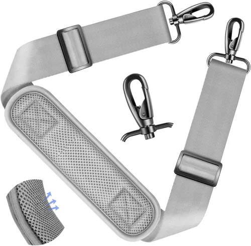 Miniatura 133 de ZINZ Correa de hombro universal de 59 pulgadas con almohadilla transpirable fija ultra gruesa, correa de hombro ajustable y resistente para bolsa