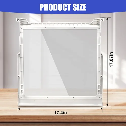 Miniatura 5 de Estante de vidrio para refrigerador W10276341 Piezas Compatibles con Kenmore, Whirlpool, Reemplazo de estante de vidrio para refrigerador 2309523