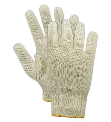 Miniatura 6 de MAGID KnitMaster Guantes de punto de máquina de peso estándar, 12 pares, talla 9/L para hombres, natural, T193 10 pulgadas. Longitud