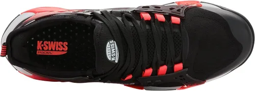 Miniatura 5 de K-Swiss Zapato de pádel K-Frame para hombre (negro/microchip/lava neón)