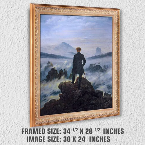 Miniatura 220 de A&T ARTWORK Campo de trigo con cipreses de Van Gogh Las reproducciones de arte clásico mundial, impresiones en lienzo giclée para decoración