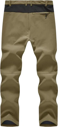 Miniatura 2 de TBMPOY Pantalones de senderismo para hombre, impermeables, con forro polar, para nieve, esquí, con aislamiento y bolsillos con cremallera