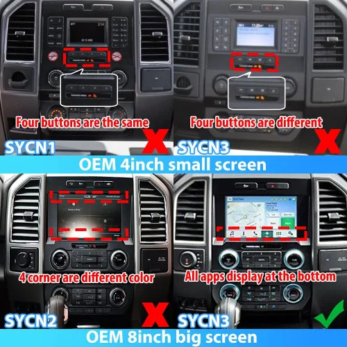 Miniatura 2 de XUENAV Radio de coche Android de 16.8 pulgadas para Ford F150 Raptor 2015 2016 2017 2018 2019 2020 2021 2022 Pantalla táctil Android Auto