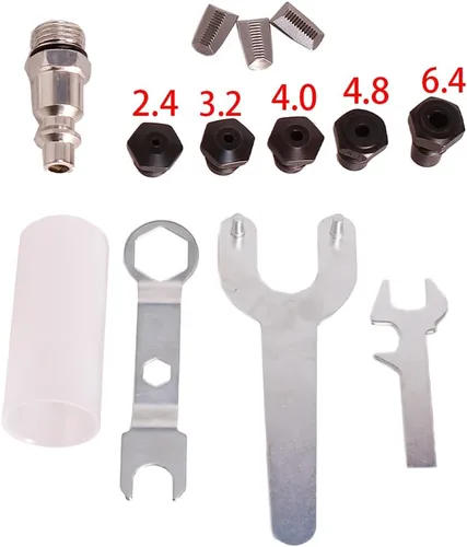 Miniatura 3 de Kit de pistola de remache neumática, remachadora de aire, juego de herramientas de tuerca de remache, 1/4", 3/16", 5/32", 1/8", 3/32" capacidad