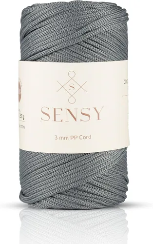 Miniatura 99 de Sensy - Cuerda de poliéster prémium de 0.118 pulgadas (0.118 in), 131 yardas, 100% polipropileno, cordón de macramé, cuerda de ganchillo de 0.118