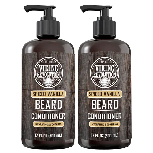 Miniatura 9 de Viking Revolution Champú y acondicionador de barba para hombres con aceite de argán y aceite de jojoba, suavizante y fortalecedor para el cuidado