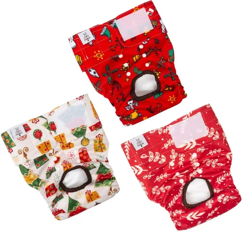 Miniatura 32 de CuteBone D36L - Pañales para perras, paquete de 3 unidades, tamaño L, D36L