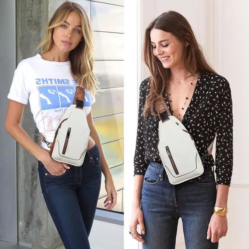 Miniatura 2 de Mroede Bolso bandolera para mujer, bolso cruzado para mujer, bolsa de pecho, riñoneras para mujeres, adolescentes y niñas para viajes escolares