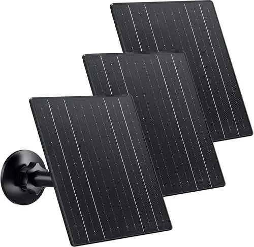 Miniatura 8 de Zivif Panel solar para cámara de seguridad al aire libre, cargador solar USB C de 10 W compatible con cámara recargable de 5 V, montaje ajustable