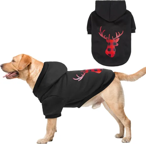 Miniatura 40 de SCENEREAL Sudadera de seguridad con capucha para perros grandes, medianos y pequeños, para niños y niñas, disfraz de perro suave con agujero para #1