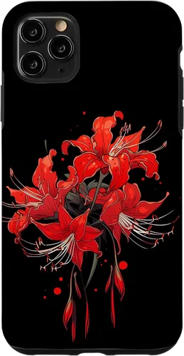 Miniatura 12 de iPhone 14 Red Spider Lily Funda de anime de manga estética japonesa japonesa