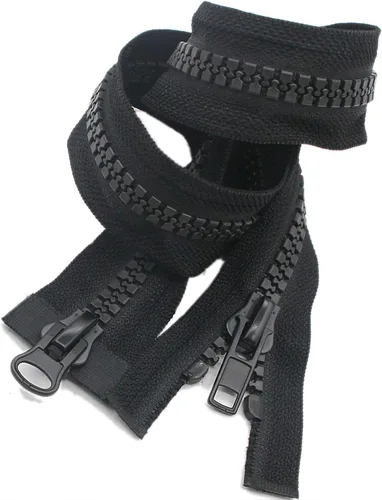 Leekayer #10 Cremallera de 24 pulgadas para costura con deslizador de dos vías separables para abrigo, parka, chaqueta de plumón, cremalleras de