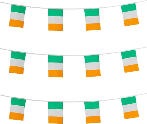 Miniatura 27 de ZXvZYT Cadena de bandera mexicana de México, pequeñas banderas de banderín de México, para gran apertura, eventos deportivos nacionales