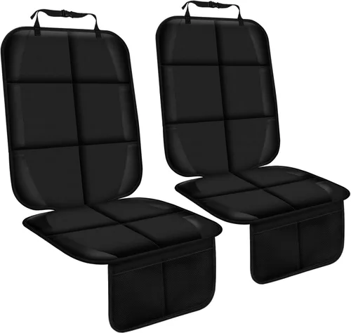 Miniatura 8 de Protector de Asiento de Automóvil, Protector de Asiento con Respaldo Acolchado de Goma Antideslizante para Asientos Infantiles, Protector de Asiento