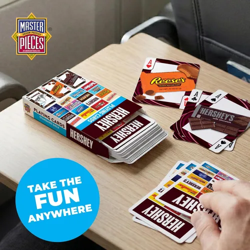 Miniatura 2 de MasterPieces Cartas de juego con licencia oficial de Hershey - Baraja de 54 cartas para adultos