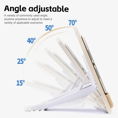 Miniatura 3 de Soporte de madera para tableta para iPad Pro 12.9/11, Air, Mini, Fire HD, Samsung Galaxy Tab y más - Soporte portátil ajustable