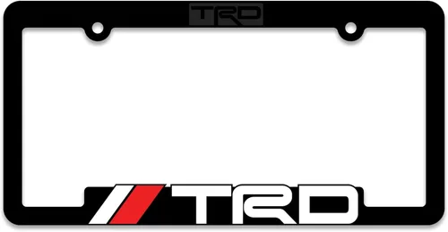 Miniatura 2 de (2) Marcos para matrícula TRD Toyota Racing Development con letras en 3D (1 par)