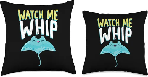 Miniatura 3 de Watches Me Whip Ocean Sea Sting Rays Throw Pillow