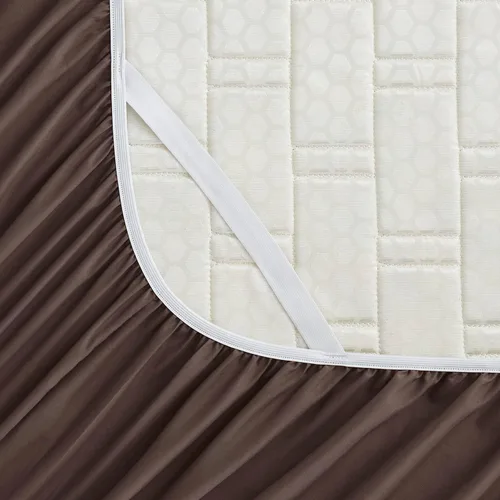 Miniatura 8 de Empyrean - Sábana bajera de bolsillo extraprofundo, suave, para colchones de 18 a 24 pulgadas, de lujo, con correas en las esquinas, tamaño Queen