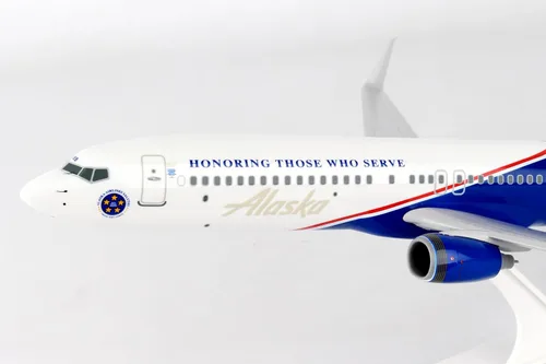 Miniatura 6 de Daron SkyMarks Alaska 737-900 Veteranos Avión 1/130 (SKR917)