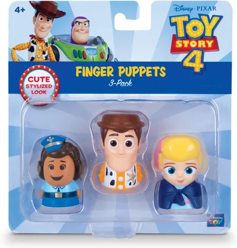 Miniatura 3 de Disney Pixar Toy Story - Marionetas de 4 dedos – Paquete de 3 – Woody, Giggle Mcdimples, Bo Peep