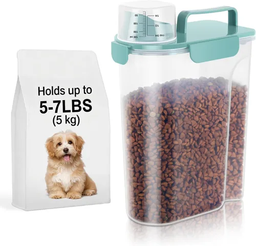 Miniatura 12 de LEAWALK Recipiente de almacenamiento de alimentos para perros, boquilla grande mejorada sin BPA, contenedores de plástico de almacenamiento