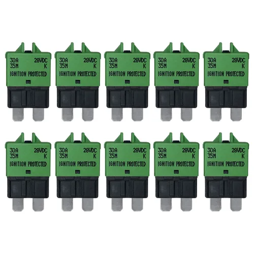 Miniatura 10 de Fusible de disyuntor ATC/ATO de reinicio manual de 7.5 amperios para automóvil, barco, automóvil, camión, RV, audio, protección de batería Perfil