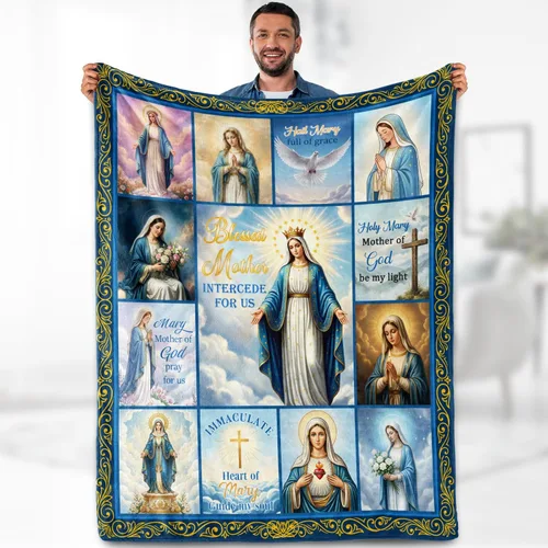 Miniatura 25 de Aimego Elephant Blanket Throw 50"x60" Boho Mandala Pattern Decorative Blanket Soft Lightweight Cozy Throw for Couch Sofa Bed Living Room Cultural