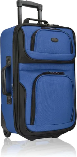 Miniatura 3 de Juego de maletas para equipaje de mano con ruedas, expandible, ligero U.S Traveler Rio (15 pulgadas y 21 pulgadas), Azul Royal), US5600