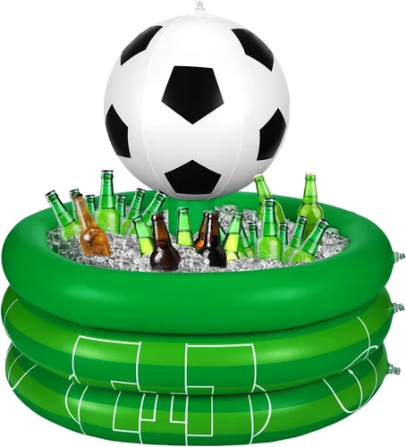 Miniatura 10 de Bencailor - Barra de servir inflable de PVC para bebidas de fútbol, juego de lanzamiento, decoración de fiesta, rugby, baloncesto, béisbol
