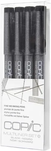 Miniatura 9 de Copic Markers SP Multiliner juego A con punta reemplazable Negro Sp